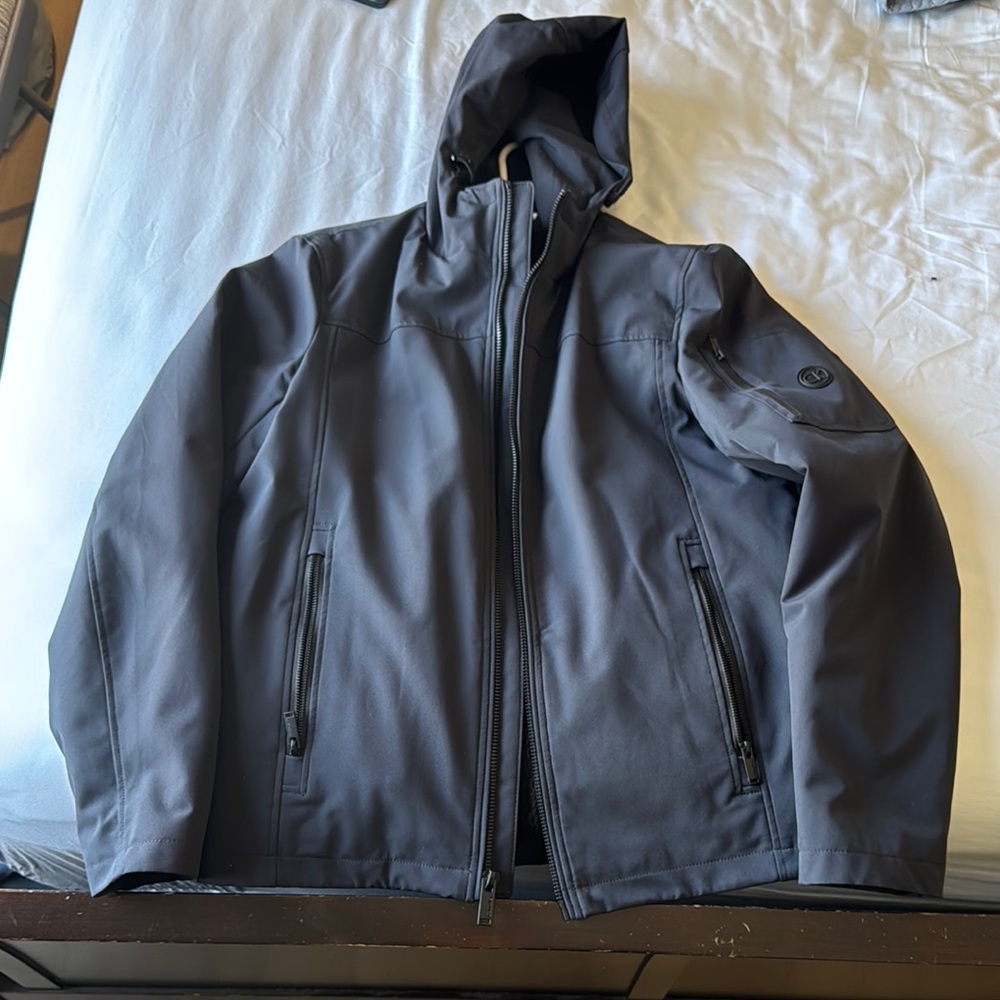 Calvin Klein Black Performance Jacket Soft Shell Hooded